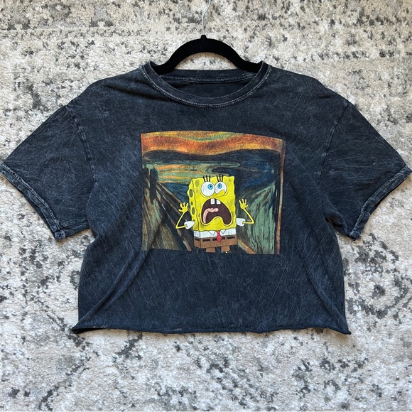 Tops - 🔥SpongeBob Crop Tee